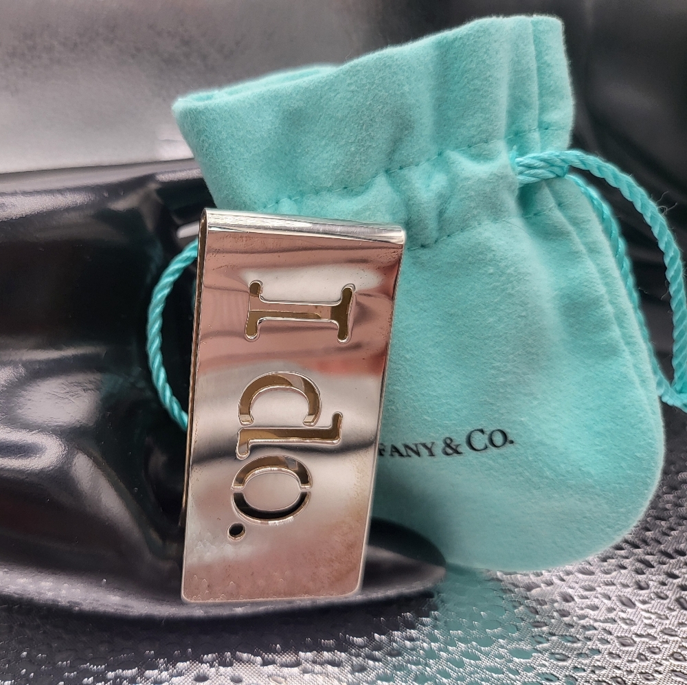 Tiffany & Co Sterling  Silver Monet Clip, Never Used. Comes With Blue Tiffany Ba